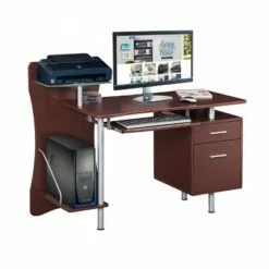 Stylish Computer Desk with Storage Brown - Techni Mobili -Outlet Desks Store unnamed file 2461