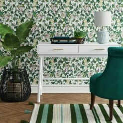 Oslari Wood Writing Desk with Drawers White - Opalhouse™