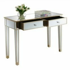 Gold Coast Mirrored Desk - Breighton Home Silver/silver Faux Croc/mirror 14 Gold Coast Mirrored Desk - Breighton Home Silver/silver Faux Croc/mirror -Outlet Desks Store unnamed file 2522
