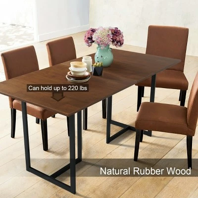 Costway 63'' Computer Desk Large Office Desk Study Workstation w/ Wood Top & Metal Frame 6 Costway 63'' Computer Desk Large Office Desk Study Workstation w/ Wood Top & Metal Frame - Image 4