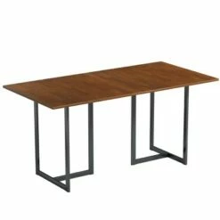 Costway 63'' Computer Desk Large Office Desk Study Workstation w/ Wood Top & Metal Frame 14 Costway 63'' Computer Desk Large Office Desk Study Workstation w/ Wood Top & Metal Frame -Outlet Desks Store unnamed file 2544