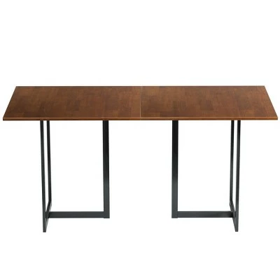 Costway 63'' Computer Desk Large Office Desk Study Workstation w/ Wood Top & Metal Frame 9 Costway 63'' Computer Desk Large Office Desk Study Workstation w/ Wood Top & Metal Frame - Image 7