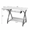 Costway Sewing Craft Table Computer Desk with Adjustable Platform Folding Side Shelf -Outlet Desks Store unnamed file 2546