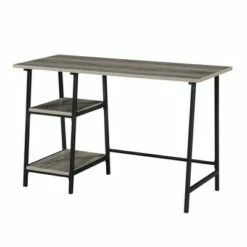 Designs2Go Trestle Wood Metal Desk with Removable Shelves - Breighton Home White/white -Outlet Desks Store unnamed file 2589