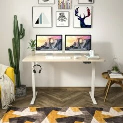 Costway Electric Adjustable Standing up Desk Dual Motor w/ Controller -Outlet Desks Store unnamed file 2593