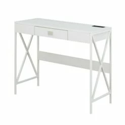 36" Tucson Desk with Charging Station - Breighton Home White -Outlet Desks Store unnamed file 2628
