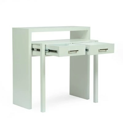 Thorsen Contemporary Mango Wood Secretary Desk with Storage - White - Christopher Knight Home 3 Thorsen Contemporary Mango Wood Secretary Desk with Storage - White - Christopher Knight Home