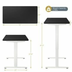 Costway Electric Adjustable Standing up Desk Dual Motor w/ Controller