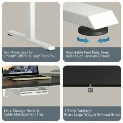 Costway Electric Adjustable Standing up Desk Dual Motor w/ Controller -Outlet Desks Store unnamed file 2652