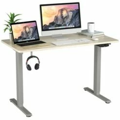 Costway Electric Adjustable Standing up Desk Dual Motor w/ Controller -Outlet Desks Store unnamed file 2678