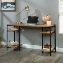 North Avenue Computer Desk with Open Shelves Sindoori Mango - Sauder