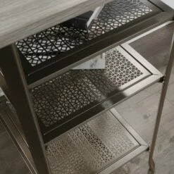 Center City Computer Desk with Open Shelves Champagne Oak - Sauder -Outlet Desks Store unnamed file 2731