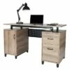 Computer Desk and Storage Gray - Techni Mobili