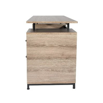 Computer Desk and Storage Gray - Techni Mobili 7 Computer Desk and Storage Gray - Techni Mobili - Image 5