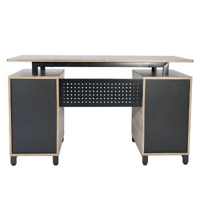 Computer Desk and Storage Gray - Techni Mobili 8 Computer Desk and Storage Gray - Techni Mobili - Image 6