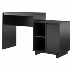 Pikeston Computer Desk and Cabinet Combo - Room & Joy Black -Outlet Desks Store unnamed file 2774