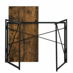 Xtra Folding Desk Barnwood/Black - Breighton Home -Outlet Desks Store unnamed file 2792