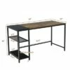 Costway 55'' Reversible Computer Desk Home Office Writing Desk w/Adjustable Storage Shelf -Outlet Desks Store unnamed file 2818