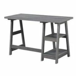Designs2Go Trestle Desk with Shelves - Breighton Home White -Outlet Desks Store unnamed file 285