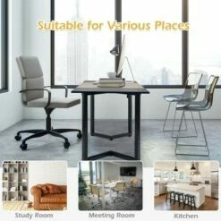 Costway 63'' Large Computer Desk Study Workstation Conference Table Home Office -Outlet Desks Store unnamed file 2859