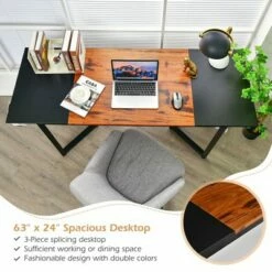 Costway 63'' Large Computer Desk Study Workstation Conference Table Home Office -Outlet Desks Store unnamed file 2861