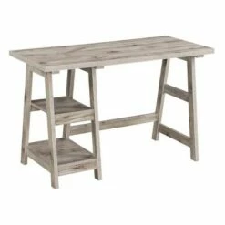 Designs2Go Trestle Desk with Shelves - Breighton Home White -Outlet Desks Store unnamed file 287