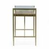 Toland Rustic Glam Handcrafted Glass Top Desk Honey Brown/Gold - Christopher Knight Home