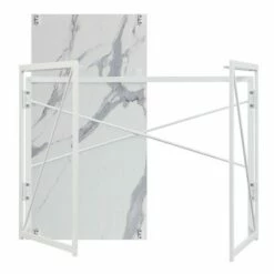 Xtra Folding Desk White Faux Marble/White - Breighton Home -Outlet Desks Store unnamed file 2896