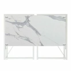 Xtra Folding Desk White Faux Marble/White - Breighton Home -Outlet Desks Store unnamed file 2897