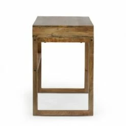 Ricketson Contemporary Handcrafted Mango Wood Desk with Storage Natural/White - Christopher Knight Home -Outlet Desks Store unnamed file 2906