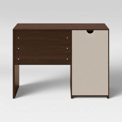 Brannandale Desk with Door and Drawers Walnut - Project 62™ 5 Brannandale Desk with Door and Drawers Walnut - Project 62™ - Image 3