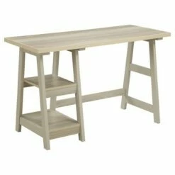 Designs2Go Trestle Desk with Shelves - Breighton Home White -Outlet Desks Store unnamed file 295