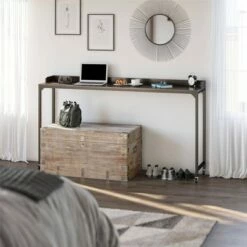 Room & Joy Palmer Hill Adjustable Height Over The Bed Desk with Castors Espresso - Room & Joy -Outlet Desks Store unnamed file 2952