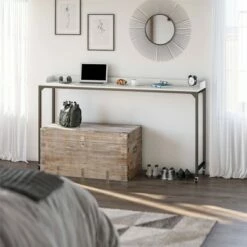 Room & Joy Palmer Hill Adjustable Height Over The Bed Desk with Castors White - Room & Joy -Outlet Desks Store unnamed file 2963