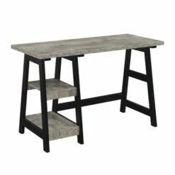 Designs2Go Trestle Desk with Shelves - Breighton Home White -Outlet Desks Store unnamed file 297