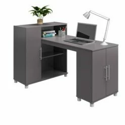 Room & Joy Cabell Hobby and Craft Desk with Storage Cabinet Graphite Gray - Room & Joy -Outlet Desks Store unnamed file 3018