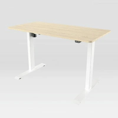 Adjustable Sit To Stand Desk Oak - Techni Mobili 5 Adjustable Sit To Stand Desk Oak - Techni Mobili - Image 3