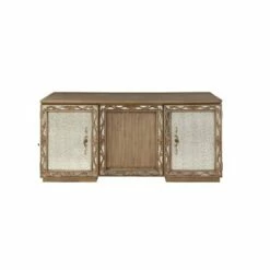 Orianne Executive Desk Antique Gold - Acme Furniture