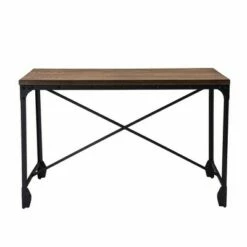 Grayson Vintage Industrial Home Office Wood Desk Brown - Baxton Studio