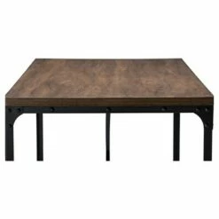 Grayson Vintage Industrial Home Office Wood Desk Brown - Baxton Studio -Outlet Desks Store unnamed file 3088