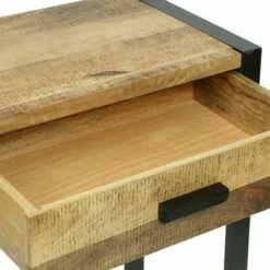 Mccoy Modern Industrial Handcrafted Mango Wood Desk with Drawers Natural/Black - Christopher Knight Home -Outlet Desks Store unnamed file 3142