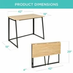Best Choice Products 42in Folding Drop Leaf Desk for Home Office w/ Wood Table Top, Space Saving -Outlet Desks Store unnamed file 3151