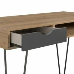 Concord Computer Desk with Storage - Novogratz Reclaimed Oak/matte Black -Outlet Desks Store unnamed file 3178