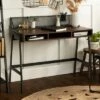 Urban Industrial 3 Cubby Writing Desk with Pen Storage - Saracina Home Slate Gray -Outlet Desks Store unnamed file 3198