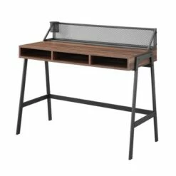 Urban Industrial 3 Cubby Writing Desk with Pen Storage - Saracina Home Slate Gray -Outlet Desks Store unnamed file 3207