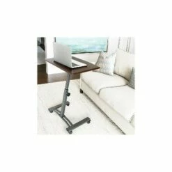 Seville Classics AIRLIFT 20.5" to 33" Mobile Laptop Computer Desk Cart Walnut WEB162 -Outlet Desks Store unnamed file 3218