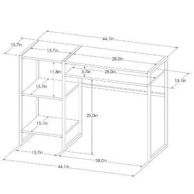 Paulo Wood Writing Desk with Storage - Project 62™ Midtone 5 Paulo Wood Writing Desk with Storage - Project 62™ Midtone - Image 3
