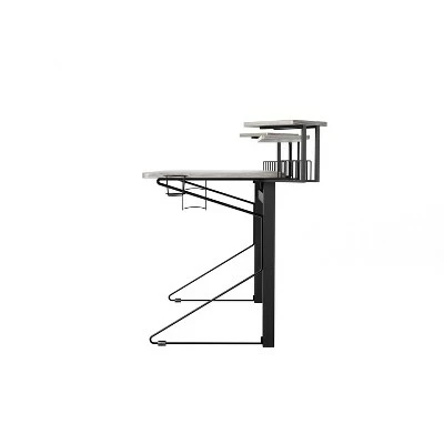 Carnegie Computer Gaming Desk Black/Gray - Jamesdar 5 Carnegie Computer Gaming Desk Black/Gray - Jamesdar - Image 3