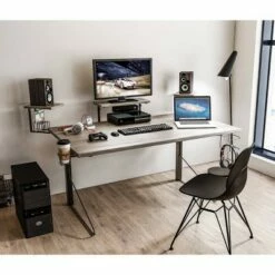 Carnegie Computer Gaming Desk Black/Gray - Jamesdar 19 Carnegie Computer Gaming Desk Black/Gray - Jamesdar -Outlet Desks Store unnamed file 3249