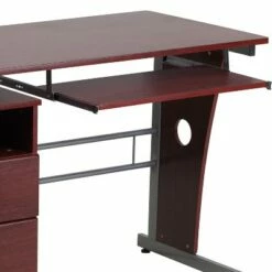 Flash Furniture Computer Desk with Three Drawer Single Pedestal and Pull-Out Keyboard Tray -Outlet Desks Store unnamed file 3268